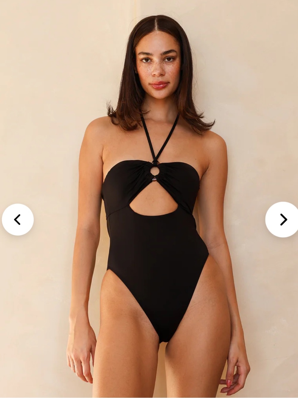 Dippin' Daisy's Black Cutout One-Piece Swimsuit